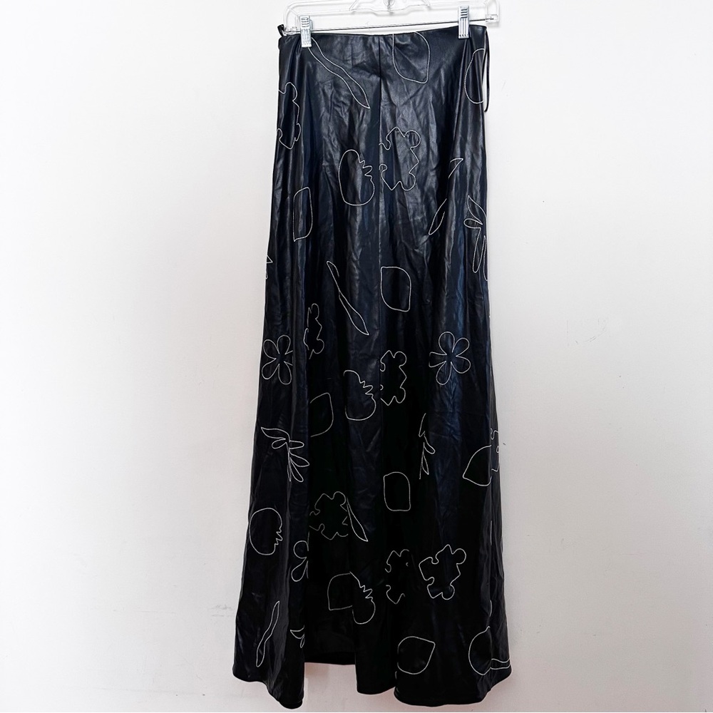 Anthropologie Mehtap Elaidi Strapless Faux Leather A-Line Dress $880 - Picture 6 of 8